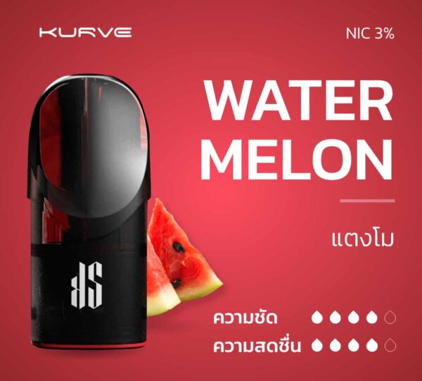 น้ำยา KS Kurve Pod กลิ่นแตงโม (Watermelon) NIC 3%