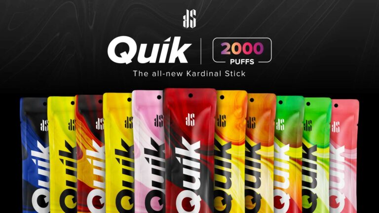 KS Quik 2000 Puffs บุหรี่ไฟฟ้าใช้แล้วทิ้งจาก Kardinal Stick