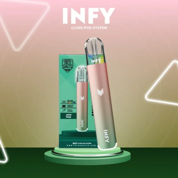 เครื่องบุหรี่ไฟฟ้า Infy Pod สี Jade-Pink